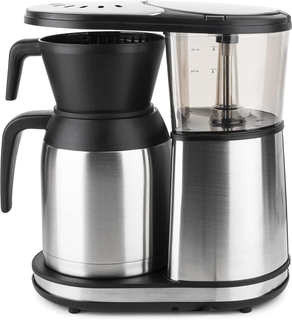 ---Bonavita 8 Cup Coffee Maker, One-Touch Pour Over Brewing with Thermal Carafe, SCA Certified, Stainless Steel (BV1900TS)