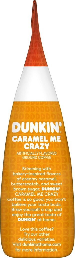Dunkin Caramel Me Crazy Flavored Ground Coffee, 11 Ounces