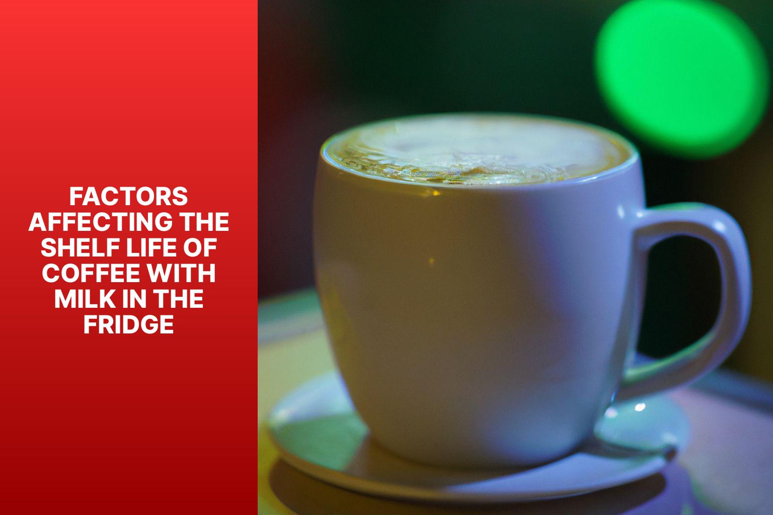 Factors Affecting the Shelf Life of Coffee with Milk in the Fridge - How Long Does Coffee with Milk Last in the Fridge? A Guide to Freshness 