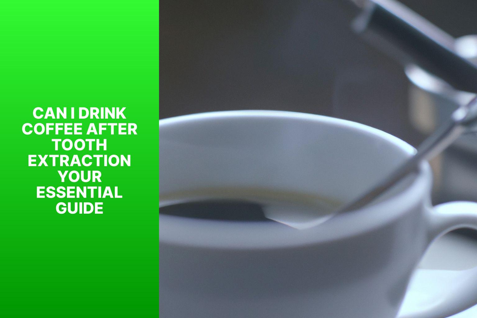 Can I Drink Coffee After Tooth Extraction? Your Essential Guide