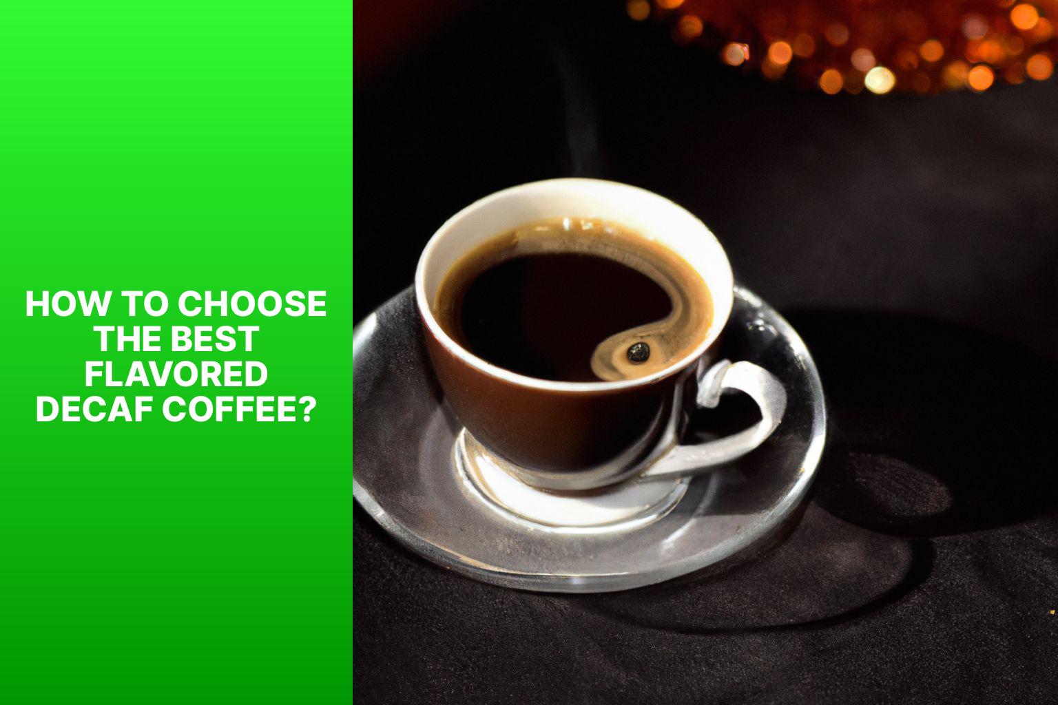 How to Choose the Best Flavored Decaf Coffee? - Flavored Decaf Coffee: Top Picks for Taste Without the Jitters 