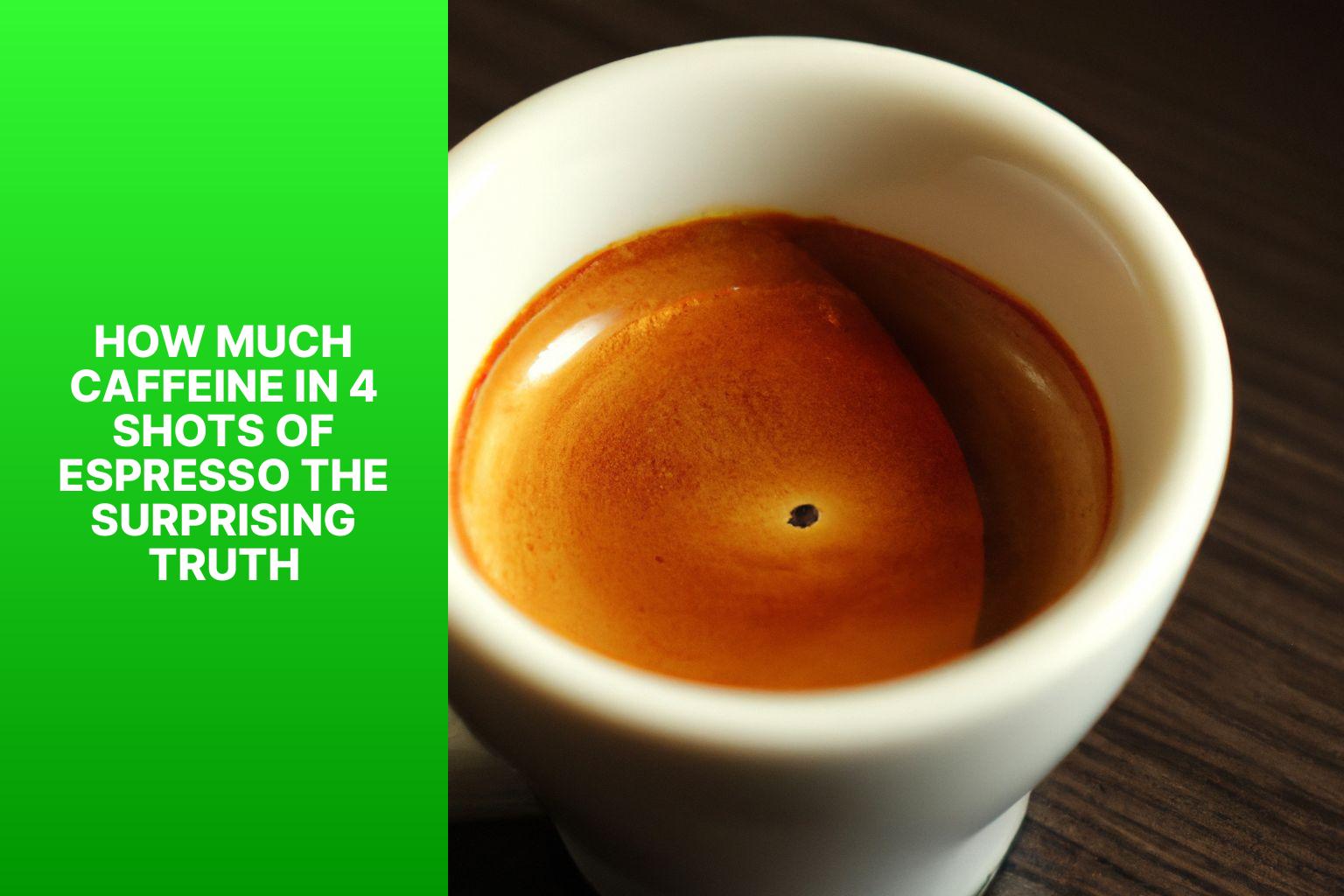 How Much Caffeine in 4 Shots of Espresso? The Surprising Truth