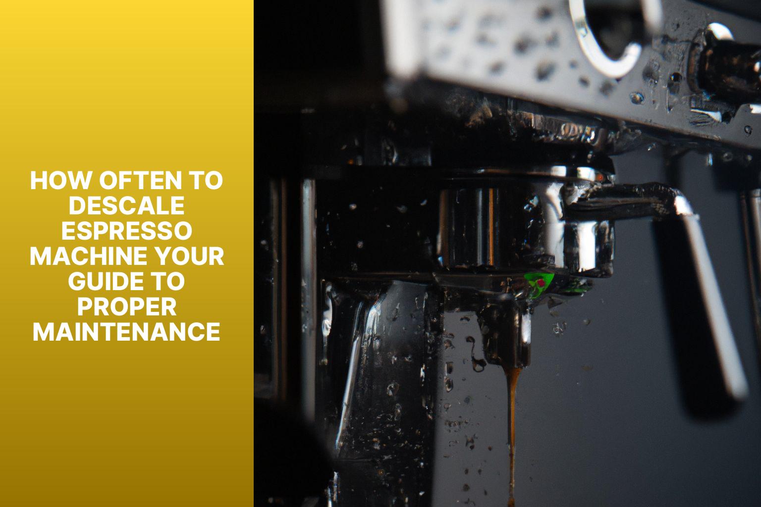 How Often to Descale Espresso Machine? Your Guide to Proper Maintenance