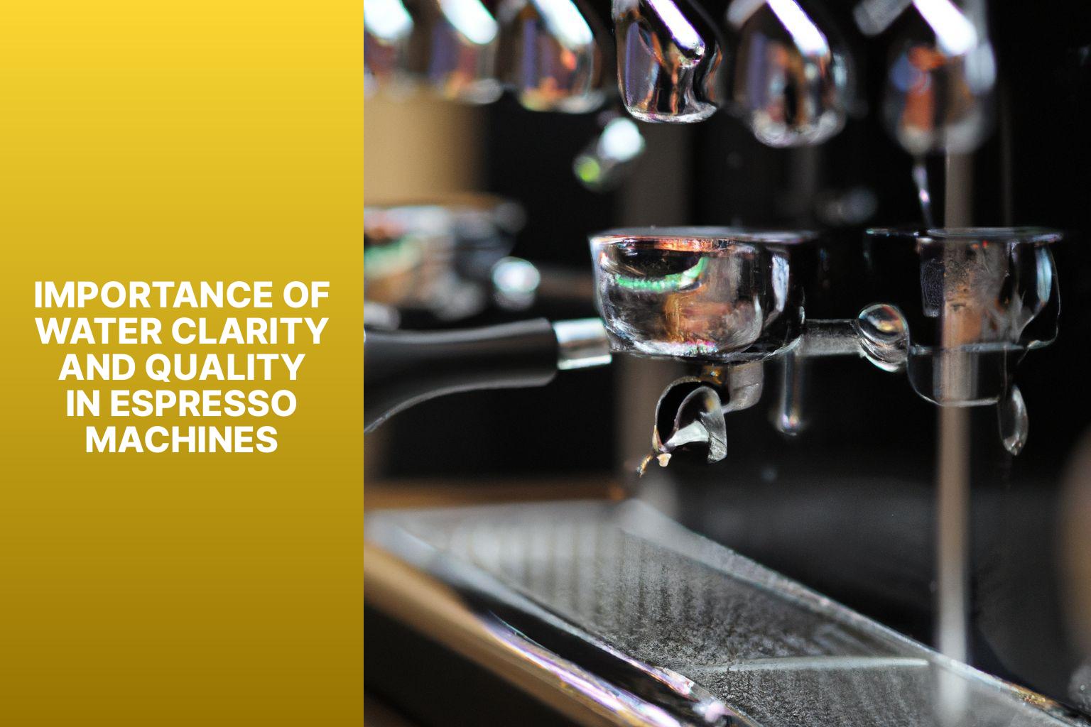 Importance of Water Clarity and Quality in Espresso Machines - How Often to Descale Espresso Machine? Your Guide to Proper Maintenance 